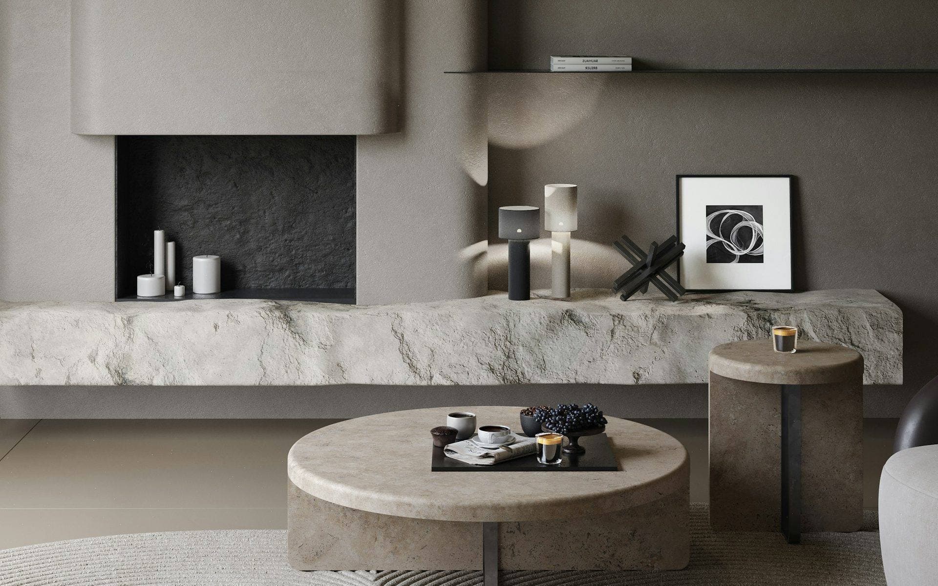 Sala moderna y minimalista que transmite un proyecto terminado con elegancia